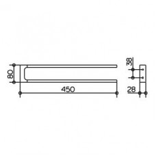 Полотенцедержатель Keuco Edition 11 (11118 010000) двойной