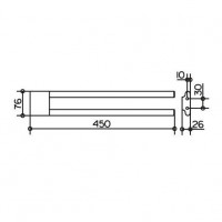 Полотенцедержатель Keuco Edition 400 (11518 010000) (45 см)