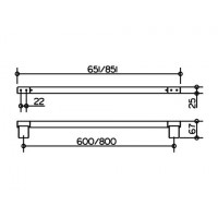 Полотенцедержатель Keuco Plan (14901 010600) 600 мм
