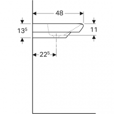 Раковина Geberit myDay (125460600) (60 см)