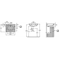 Раковина Jacob Delafon Odeon Rive Gauche (EXBA112-Z-00) 61 см