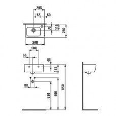 Раковина Laufen Pro (8.1695.5.000.106.1) (36 см)