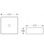 Раковина накладная Ceramica Nova Form (CN2002) (42 см)