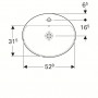 Раковина встраиваемая Geberit VariForm (500.720.01.2) (55 см)