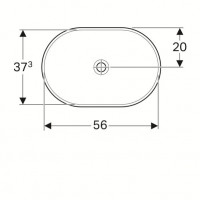 Раковина встраиваемая Geberit VariForm (500.730.01.2) (60 см)