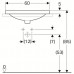 Раковина встраиваемая Geberit VariForm (500.730.01.2) (60 см)