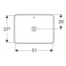 Раковина встраиваемая Geberit VariForm (500.736.01.2) (55 см)