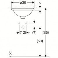 Раковина встраиваемая Geberit VariForm (500.746.01.2) (33 см)