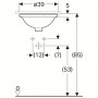 Раковина встраиваемая Geberit VariForm (500.746.01.2) (33 см)