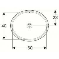 Раковина встраиваемая Geberit VariForm (500.752.01.2) (50 см)