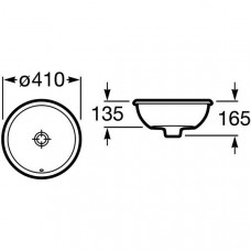 Раковина встраиваемая Roca Foro (327884) (41 см)