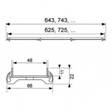 Решетка-основа для плитки TECE TECEdrainline plate (600870) (80 см)