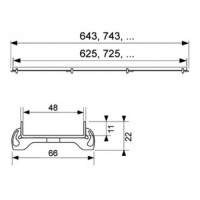 Решетка-основа для плитки TECE TECEdrainline plate (601070) (100 см)