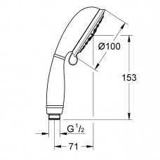 Ручной душ Grohe Tempesta New Rustic (27608001)