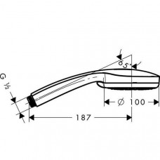 Ручной душ Hansgrohe Croma 100 Multi Hand Shower (28536000)