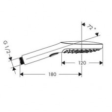 Ручной душ Hansgrohe Raindance Select E 120 3jet (26520000)