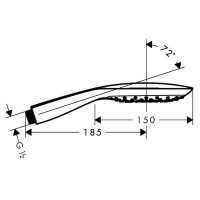 Ручной душ Hansgrohe Raindance Select E 150 3jet (26550400)