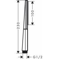 Ручной душ Hansgrohe Rainfinity Baton 100 1jet (26866000) хром