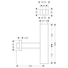 Сифон для раковины Hansgrohe Flowstar (52100000)