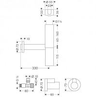 Сифон для раковины Hansgrohe Flowstar (52120000) (набор)