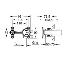 Скрытая часть Grohe (23429000)