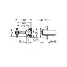 Скрытая часть Grohe (23571000)