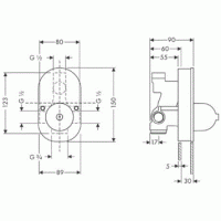 Скрытая часть Hansgrohe (31741180)