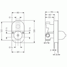 Скрытая часть Hansgrohe (31741180)