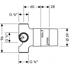 Скрытая часть Hansgrohe Quattro (15930180)