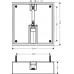 Скрытая часть Hansgrohe Raindance E Air 1jet (26254180) 400 x 400 мм