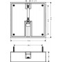 Скрытая часть Hansgrohe Raindance E Air 1jet (26254180) 400 x 400 мм