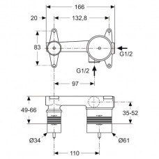 Скрытая часть Ideal Standart Strada (A5948NU)