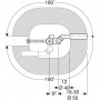 Слив-перелив для ванны Geberit Uniflex New (150.518.21.1) стандартный