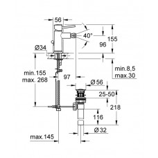 Смеситель для биде Grohe BauClassic (32864000)