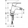 Смеситель для биде Hansgrohe Focus E2 (31920000)