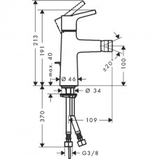 Смеситель для биде Hansgrohe Talis S New (72200000)