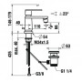 Смеситель для биде Laufen New Classic (3.4185.1.004.111.1) с донным клапаном