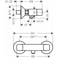 Смеситель для душа Hansgrohe Logis (71263000)