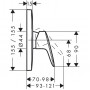 Смеситель для душа Hansgrohe Logis (71605000) скрытого монтажа