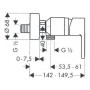 Смеситель для душа Hansgrohe Metris S (31660000)