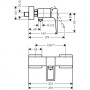 Смеситель для душа Hansgrohe Metropol Loop (74560000)