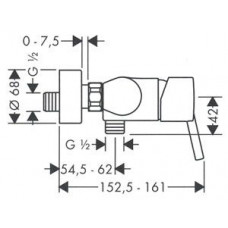 Смеситель для душа Hansgrohe Talis S (32620000)