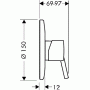 Смеситель для душа Hansgrohe Talis S (32635000) скрытого монтажа