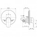 Смеситель для душа Ideal Standard Ceraflex (A6724AA) скрытого монтажа