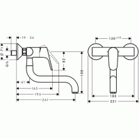 Смеситель для кухни Hansgrohe Focus (31825000)