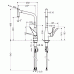 Смеситель для кухни Hansgrohe Metris (14820800) нержавеющая сталь