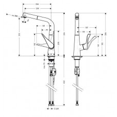 Смеситель для кухни Hansgrohe Metris (14821000)