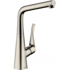 Смеситель для кухни Hansgrohe Metris (14821800) нержавеющая сталь