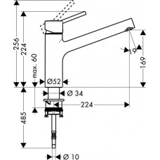 Смеситель для кухни Hansgrohe Talis S (32851000)