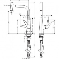 Смеситель для кухни Hansgrohe Talis Select S (72821800) (сталь)